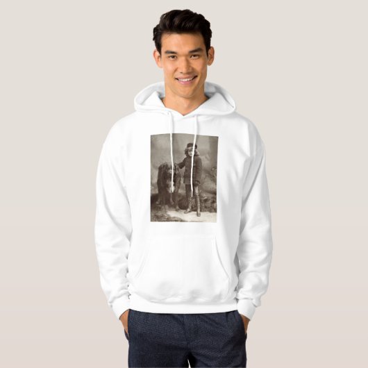 Kind met hond, C1885 Hoodie (Voorkant volledig)