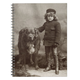 Kind met hond, C1885 Notitieboek