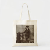 Kind met hond, C1885 Tote Bag (Voorkant)