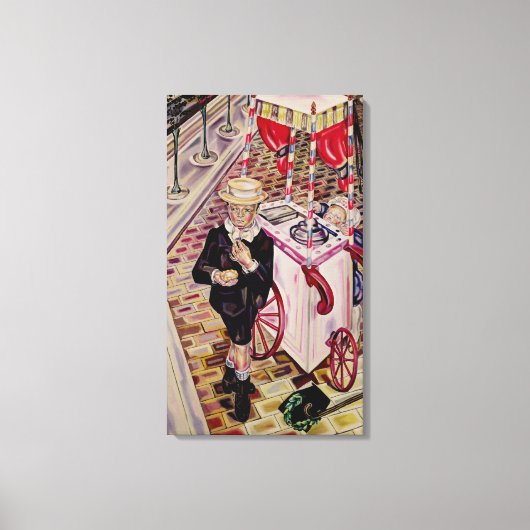 Kind met ijskap canvas afdruk (Voorkant)