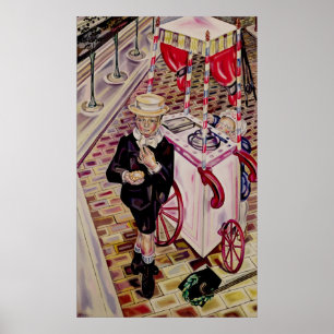 Kind met ijskap poster