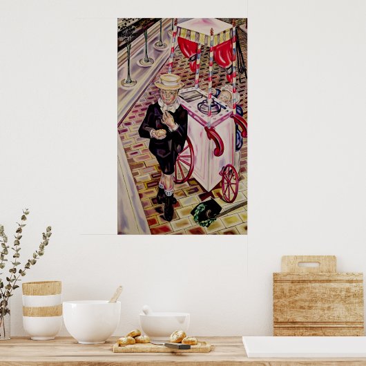 Kind met ijskap poster (Keuken)