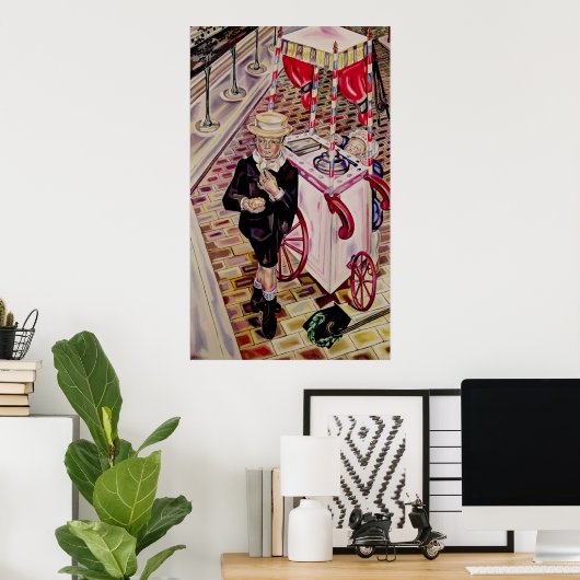 Kind met ijskap poster (Thuiskantoor)