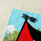 Kind met Keffiyeh Palestina Vlag en Olijfboom Strandlaken (In situ)