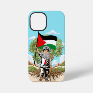 Kind met Keffiyeh Palestina Vlag iPhone 12 Mini Hoesje