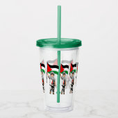 Kind met Keffiyeh Palestine Vlag Acryl Drinkbeker (Rechts)