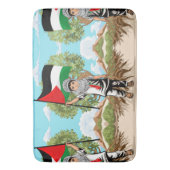 Kind met Keffiyeh Palestine Vlag Badmat (Voorkant Verticaal)