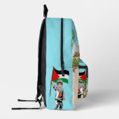 Kind met Keffiyeh Palestine Vlag Bedrukte Rugzak (Links)