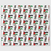 Kind met Keffiyeh Palestine Vlag Cadeaupapier (Vlak)