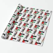 Kind met Keffiyeh Palestine Vlag Cadeaupapier (Uitgerold)