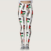 Kind met Keffiyeh Palestine Vlag Leggings (Voorkant)