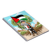 Kind met Keffiyeh Palestine Vlag Notitieboek (Rechterzijde)