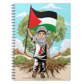 Kind met Keffiyeh Palestine Vlag Notitieboek (Voorkant)