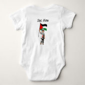 Kind met Keffiyeh Palestine Vlag Romper (Achterkant)