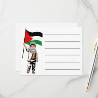 Kind met Keffiyeh Palestine Vlag