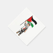 Kind met Keffiyeh Palestine Vlag Servet (Hoek)