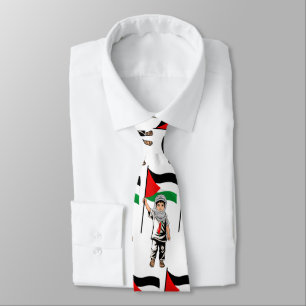 Kind met Keffiyeh Palestine Vlag Stropdas