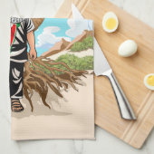 Kind met Keffiyeh Palestine Vlag Theedoek (Quarter Fold)