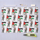 Kind met Keffiyeh Palestine Vlag Tissuepapier (Craft)