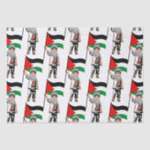 Kind met Keffiyeh Palestine Vlag Tissuepapier (Voorkant)