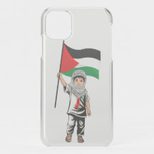 Kind met Keffiyeh Palestine Vlag