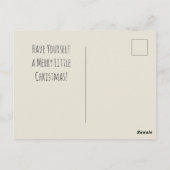 Kind met Kerstboom  Illustratie Kunst Briefkaart (Achterkant)