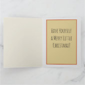 Kind met Kerstboom  Illustratie Kunst Kaart (Binnen)