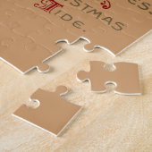 Kind met Kerstboom  Illustratie Kunst Legpuzzel (Zijkant)