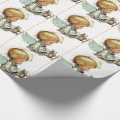 Kind met lammeren cadeaupapier (Hoek)