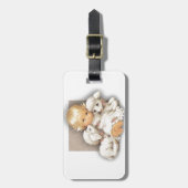 Kind met lammetjes bagagelabel (Voorkant verticaal)