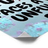 Kind met LANG COVID Leven van Onvervulde Dromen Poster (Hoek)