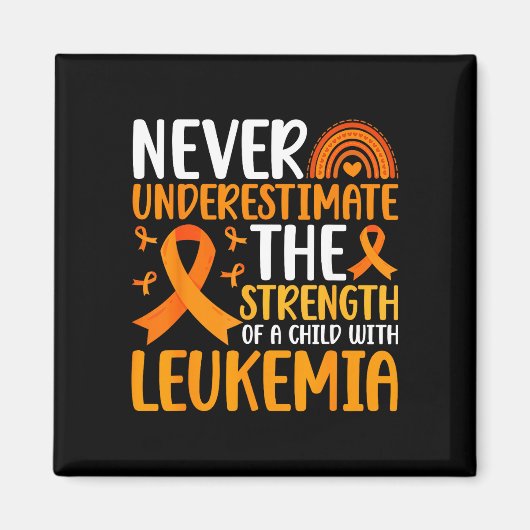 Kind met leukemie krijger leukemie bewustzijn magneet (Voorkant)