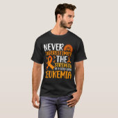 Kind met leukemie krijger leukemie bewustzijn t-shirt (Voorkant volledig)