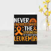 Kind met leukemie strijder leukemie bewustzijn kaart (Gele Bloem)