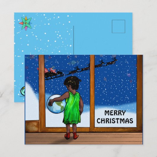 KIND MET MOGELIJKHEDEN VAN Slipperywindow Briefkaart (Voorkant / Achterkant)