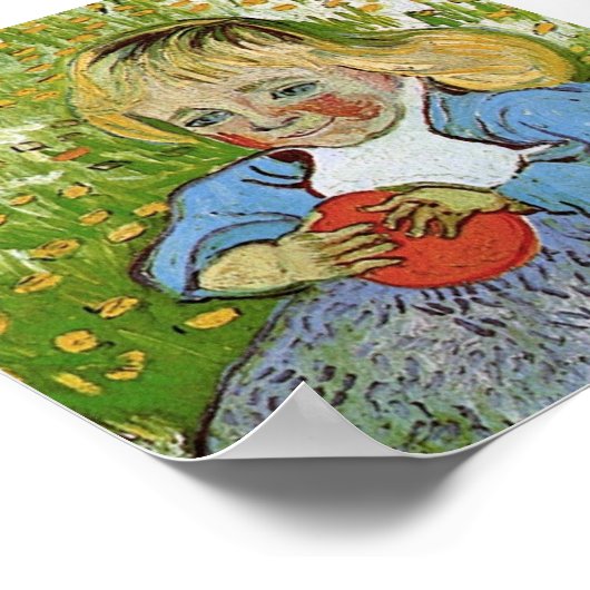 Kind met Oranje Van Gogh Fine Art Poster (Hoek)