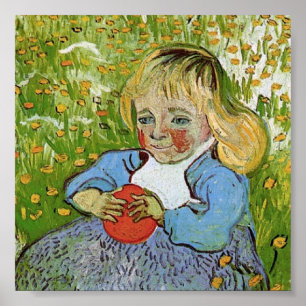 Kind met Oranje Van Gogh Fine Art Poster