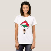 Kind met Palestina vlieger - Vrijheid en Hoop T-shirt (Voorkant volledig)