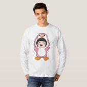 Kind met Penguin Costume T-shirt (Voorkant volledig)