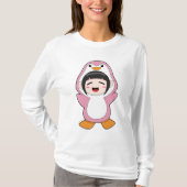 Kind met Penguin Costume T-shirt (Voorkant)