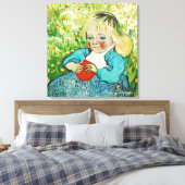 Kind met Sinaasappel, 1890. Vincent van Gogh Canvas Afdruk (Insitu (Slaapkamer))