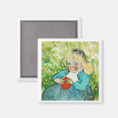 Kind met sinaasappel, 1890. Vincent van Gogh. Magneet (Voorkant / Achterkant)
