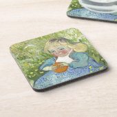 Kind met Sinaasappel, Vincent Van Gogh Bier Onderzetter (Linkerzijde)