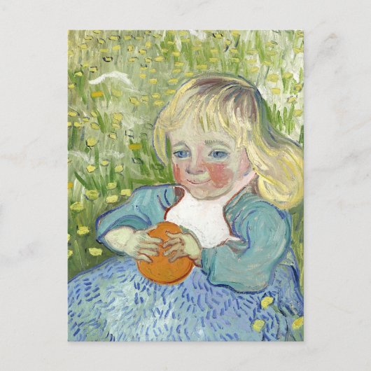 Kind met Sinaasappel, Vincent Van Gogh Briefkaart (Voorkant)