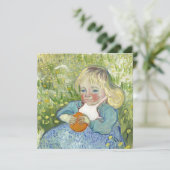 Kind met Sinaasappel, Vincent Van Gogh Feestdagenkaart (Staand voorkant)