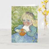Kind met Sinaasappel, Vincent Van Gogh Kaart (Gele Bloem)