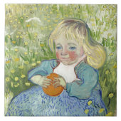 Kind met Sinaasappel, Vincent Van Gogh Tegeltje (Voorkant)