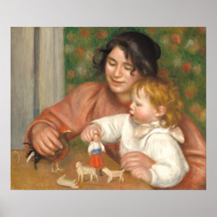 Kind met Speelgoed - Auguste Renoir Fijne Kunst Poster