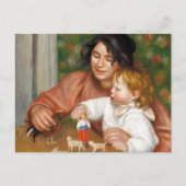 Kind met speelgoed schilderij van Auguste Renoir Briefkaart (Voorkant)