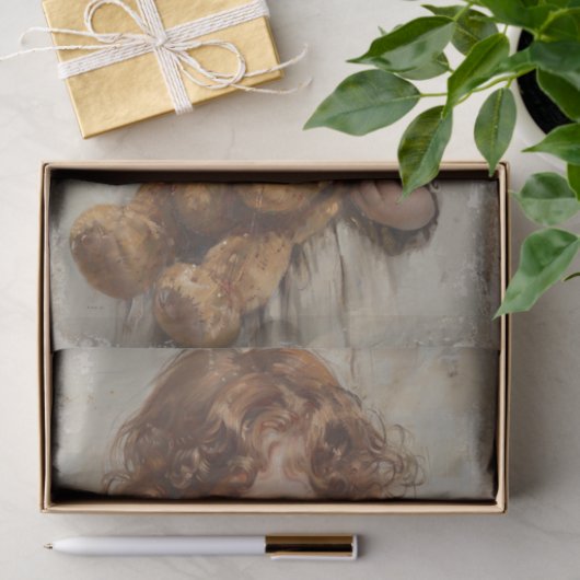 Kind met Teddybeer 1 Decoupage papier (Geschenk)